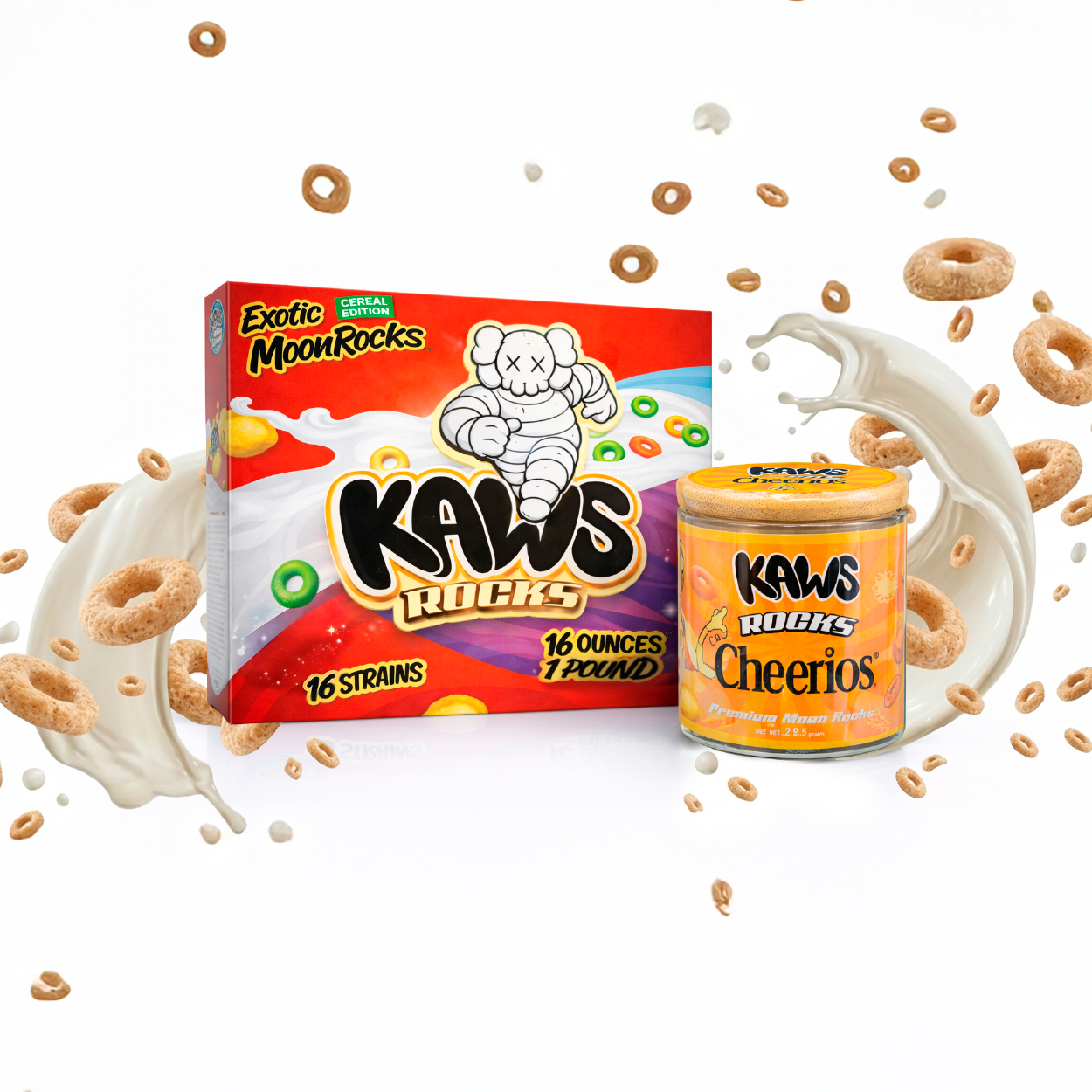 KAWS Rocks Cereal Edition Moonrocks – Premium Infused Cannabis (1oz Jar) - Image 6