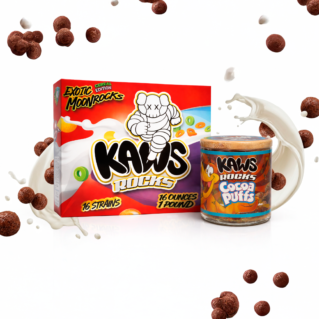 KAWS Rocks Cereal Edition Moonrocks – Premium Infused Cannabis (1oz Jar) - Image 13