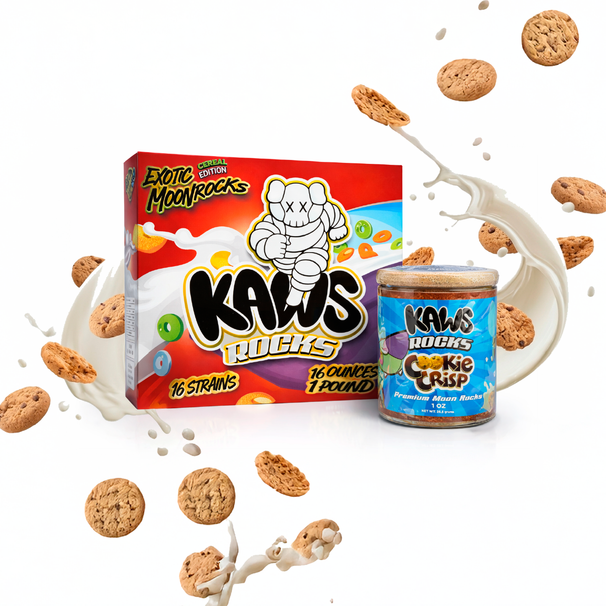 KAWS Rocks Cereal Edition Moonrocks – Premium Infused Cannabis (1oz Jar) - Image 11