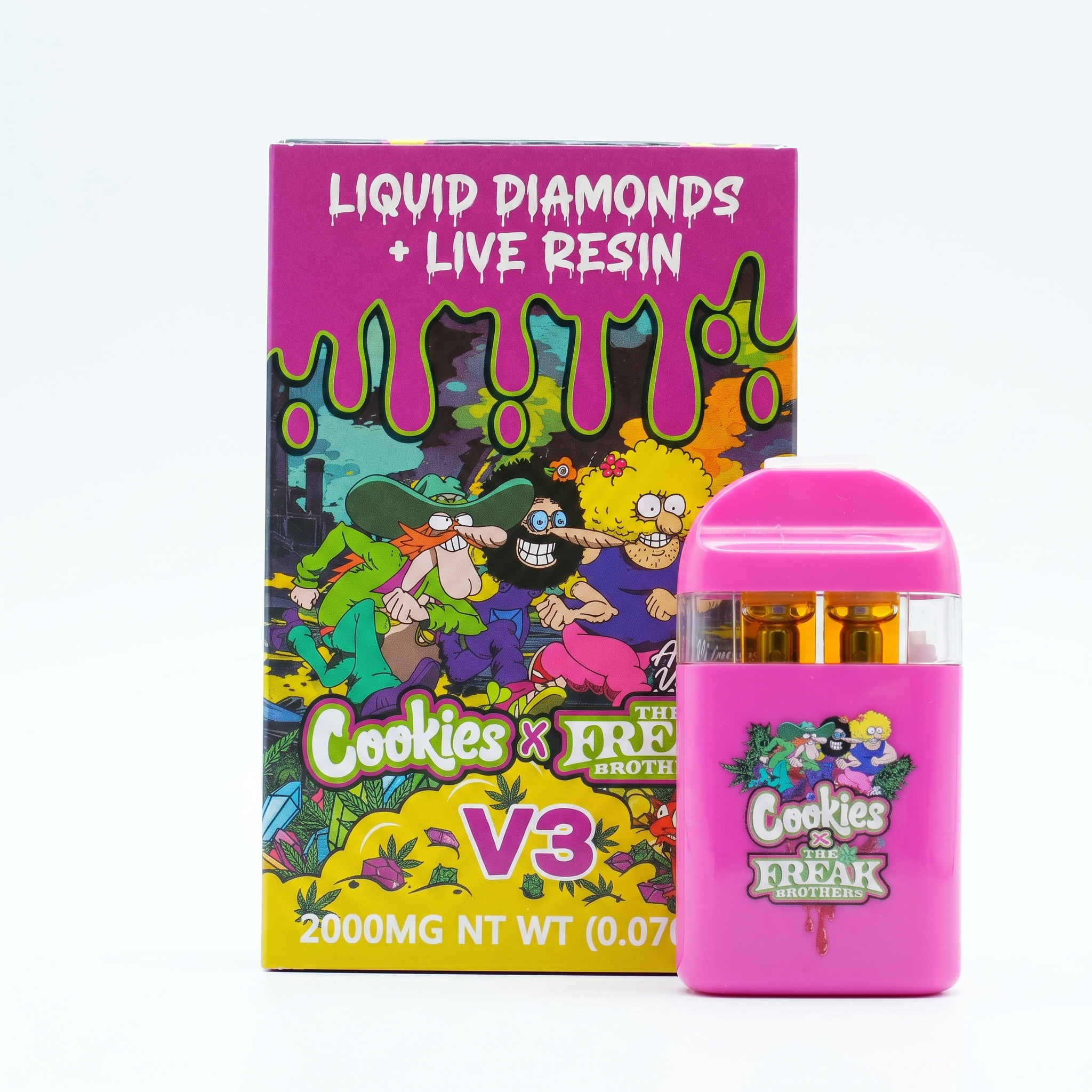 Cookies x The Freak Brothers V3 Disposable Vape – 2000MG - Image 11