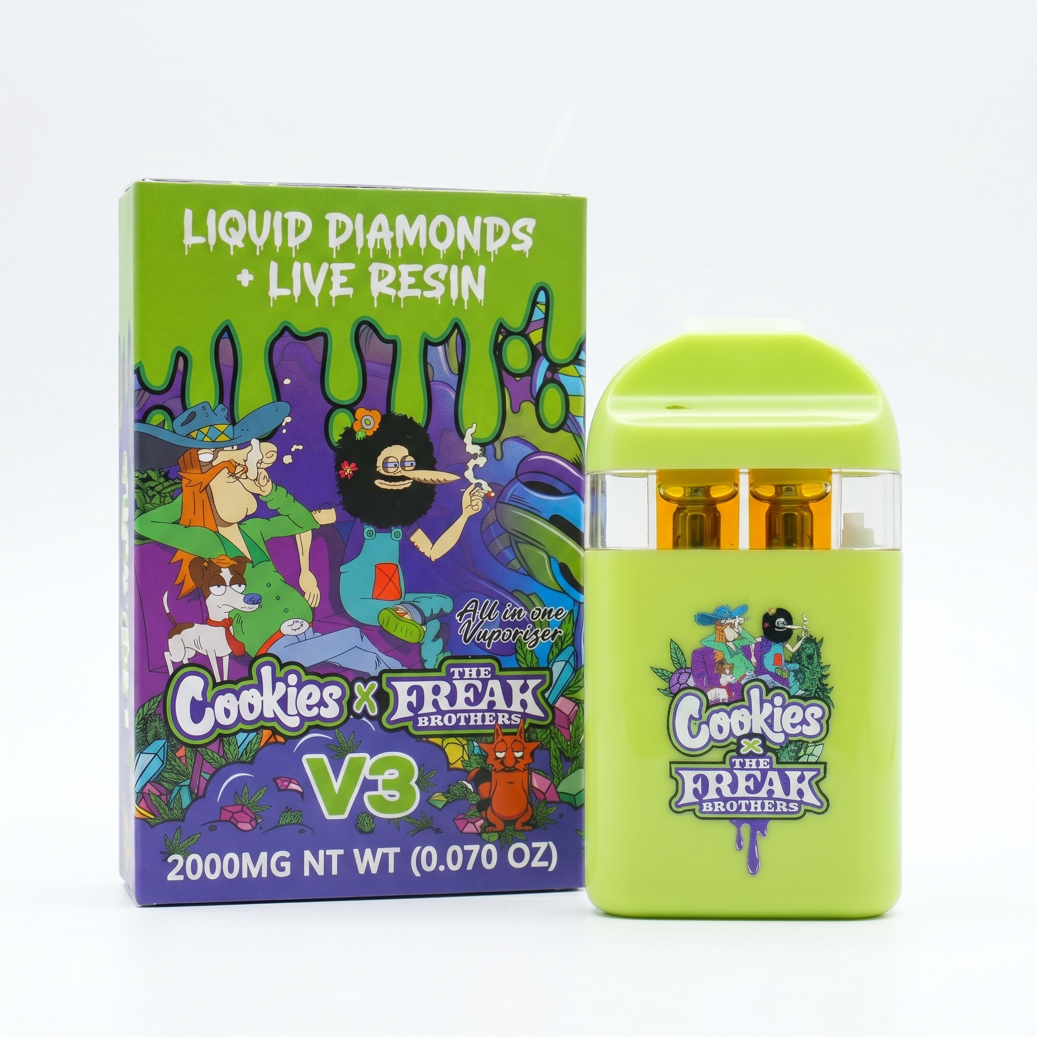 Cookies x The Freak Brothers V3 Disposable Vape – 2000MG - Image 10