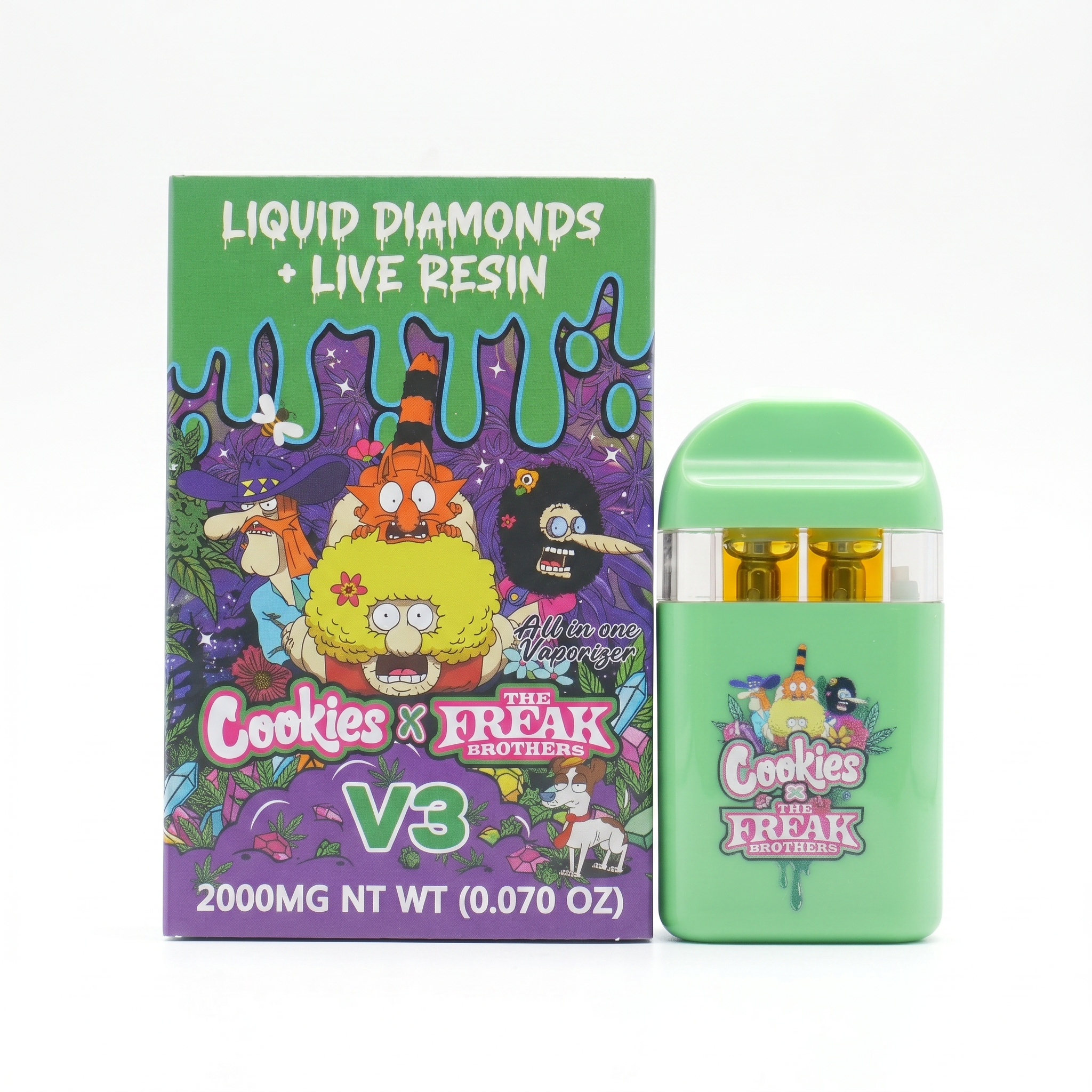 Cookies x The Freak Brothers V3 Disposable Vape – 2000MG - Image 9