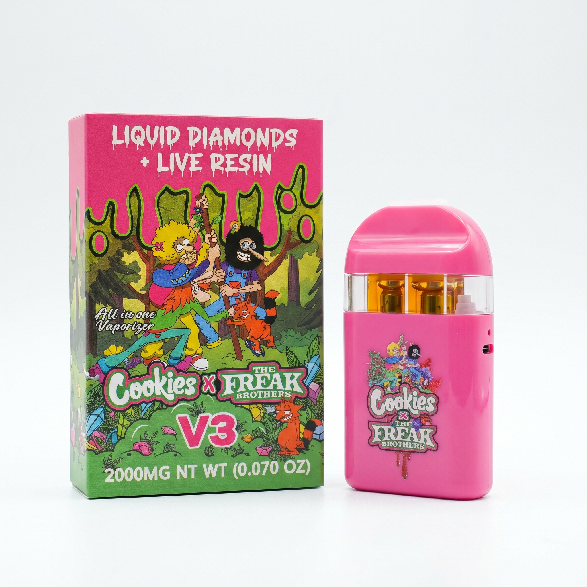 Cookies x The Freak Brothers V3 Disposable Vape – 2000MG - Image 6