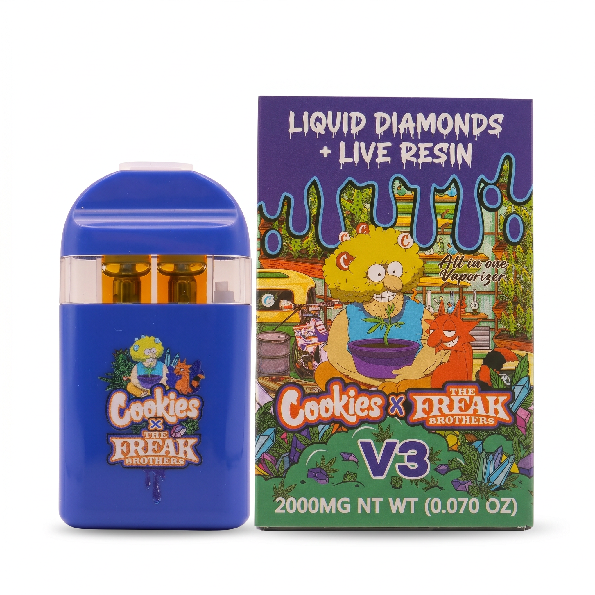 Cookies x The Freak Brothers V3 Disposable Vape – 2000MG - Image 5