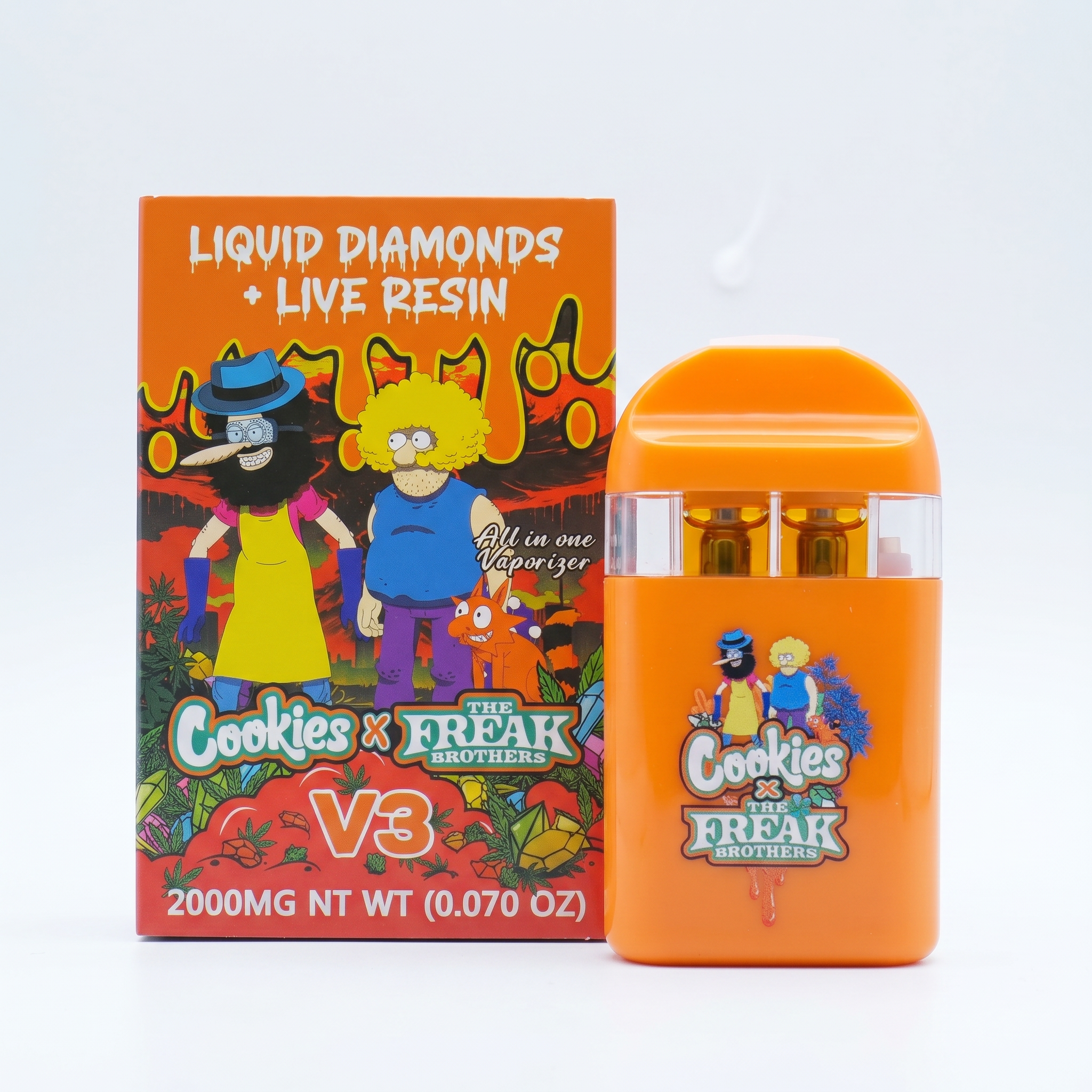 Cookies x The Freak Brothers V3 Disposable Vape – 2000MG - Image 4