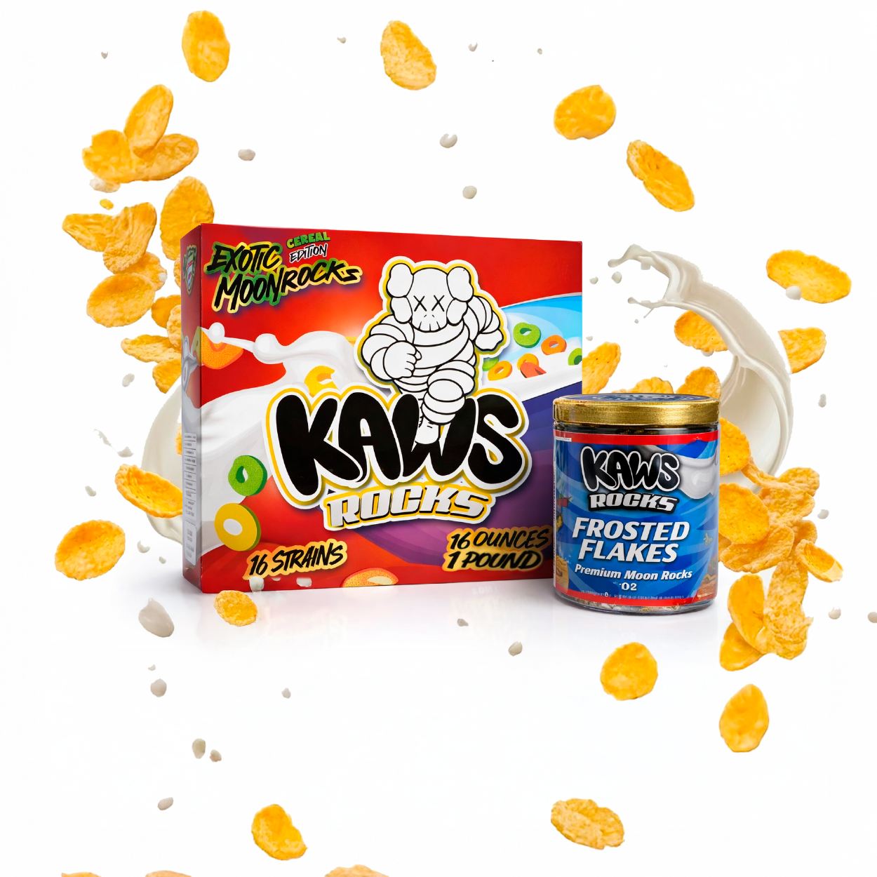 KAWS Rocks Cereal Edition Moonrocks – Premium Infused Cannabis (1oz Jar) - Image 8