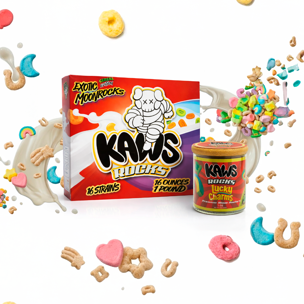 KAWS Rocks Cereal Edition Moonrocks – Premium Infused Cannabis (1oz Jar) - Image 18