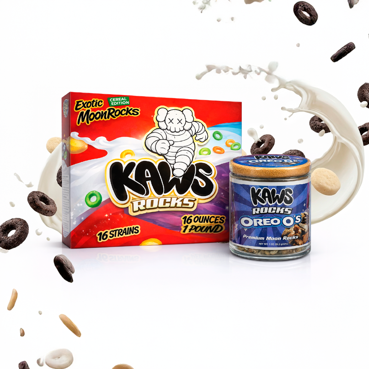 KAWS Rocks Cereal Edition Moonrocks – Premium Infused Cannabis (1oz Jar) - Image 17