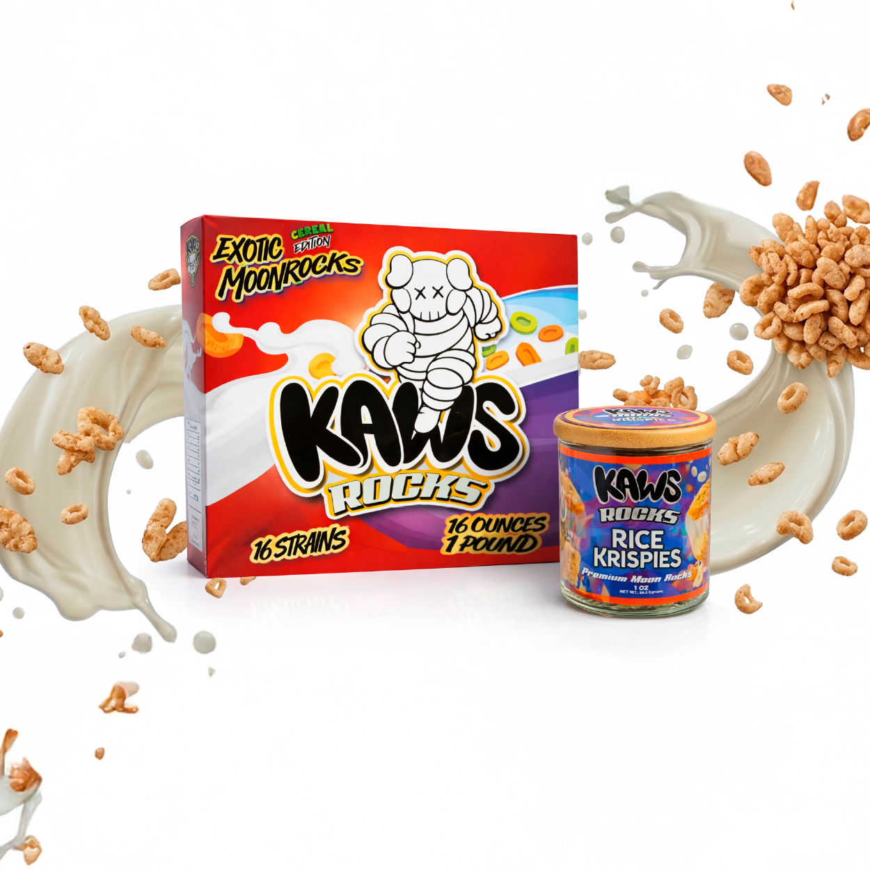 KAWS Rocks Cereal Edition Moonrocks – Premium Infused Cannabis (1oz Jar) - Image 15