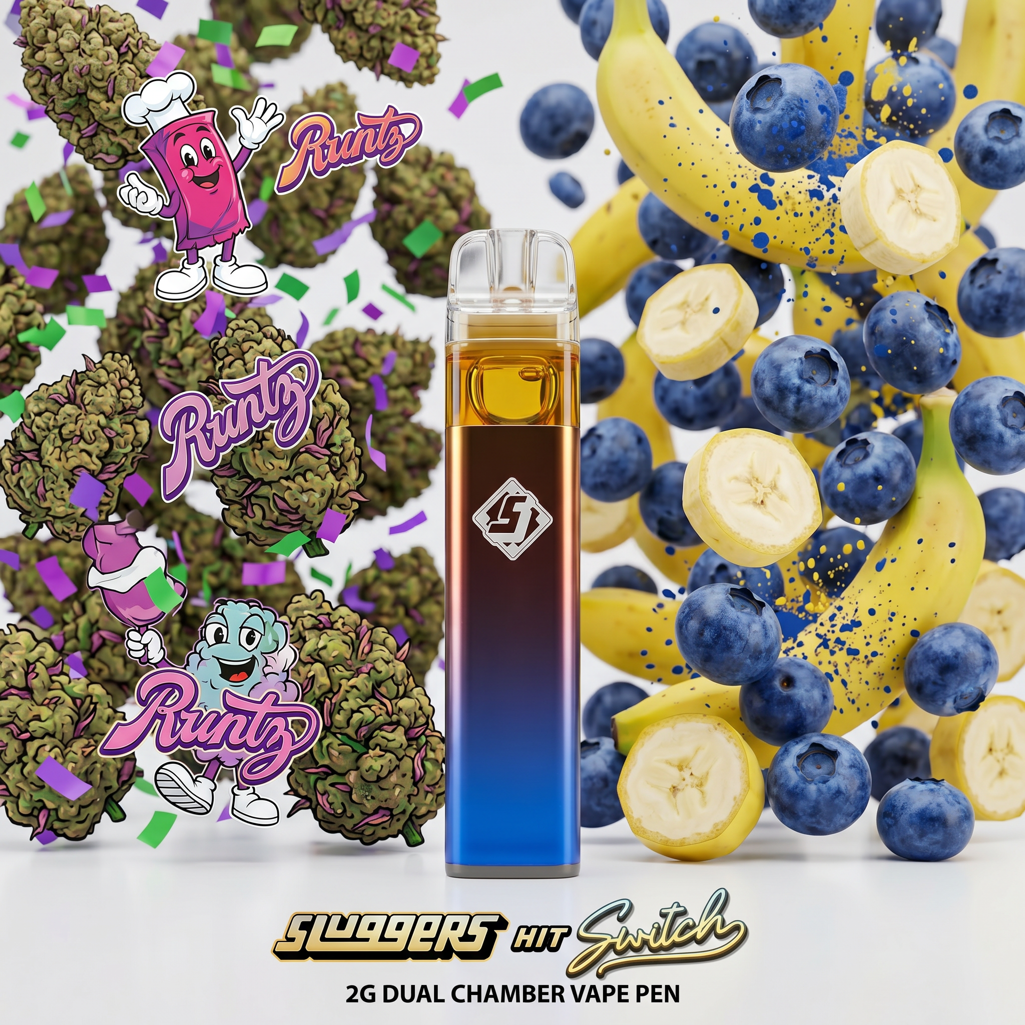 Slugger Hit Switch Dual Chamber 2G Vape Pen - Image 9